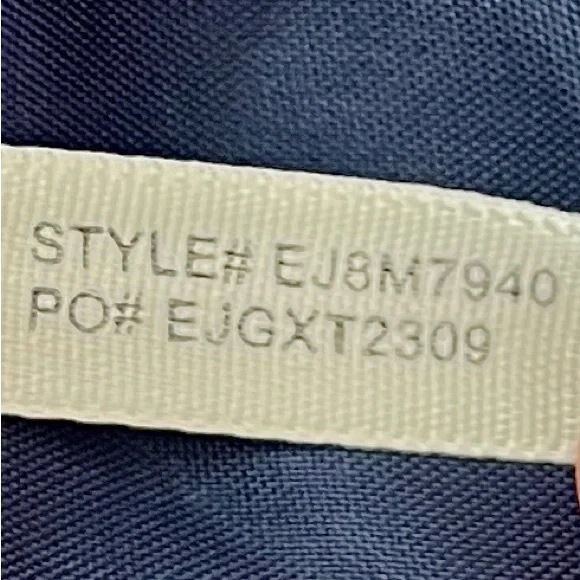 Eliza J Navy and Pale Pink Floral Ball Gown - Picture 17 of 17